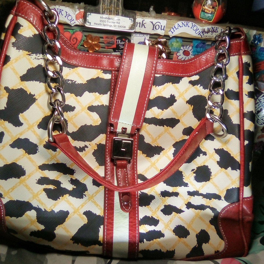 Stylish Red and Black Women's Bag